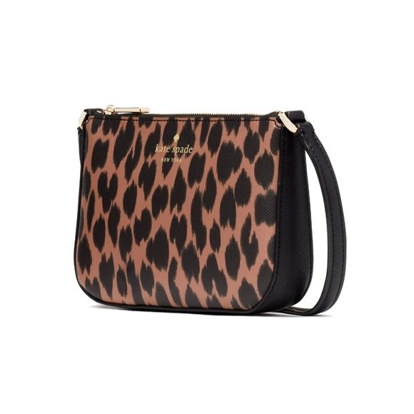 New Kate Spade Schuyler Small Crossbody Leopard Spotted Animal Print - Picture 4 of 5